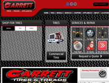 Tablet Screenshot of garrett-tire.com